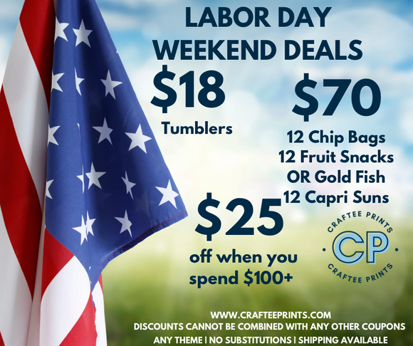 Labor Day Weekend Sale