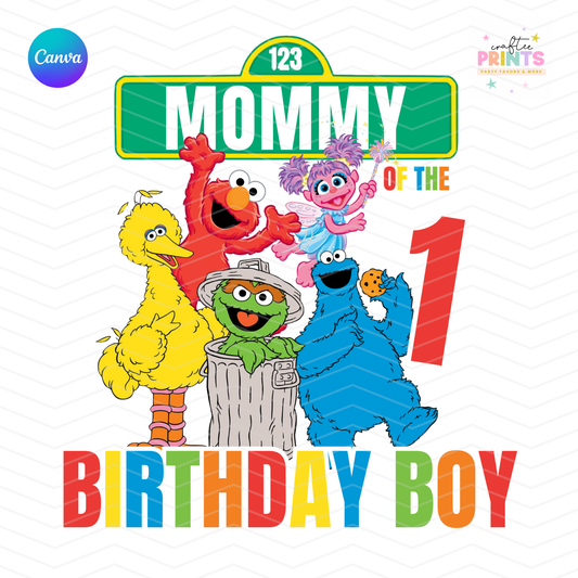 Editable Sesame Street Design | CANVA Template | CANVA PRO NEEDED | Instant Download