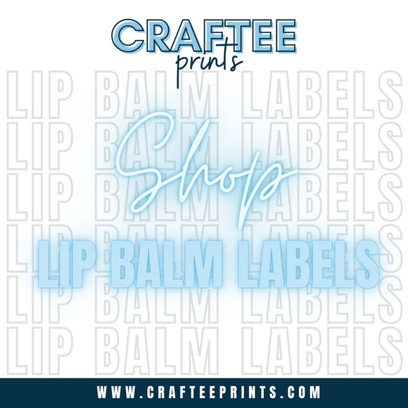 Labels for Lip Balm Containers | Chapstick Labels | PRINTED Waterproof Labels