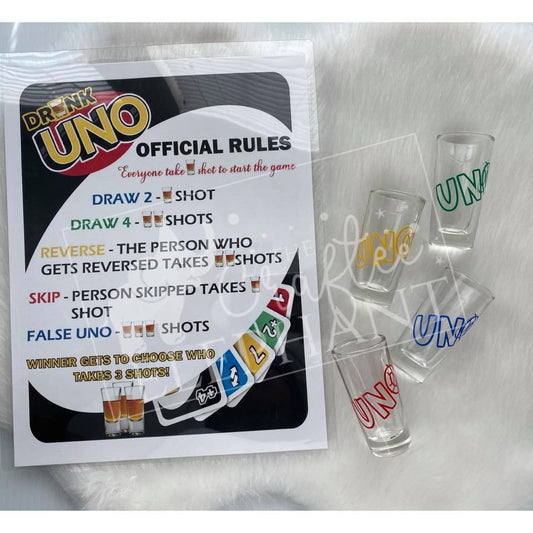 Drunk Uno | Game for Groups | Glass Party Game | Drinking Game